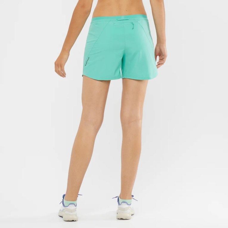 Turquoise Salomon Cross 5'' Women's Running Shorts | PH 46720Z